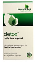 Detox™ Daily Liver Support -- 60 Vegetarian Capsules (Вегетарианские капсулы) FutureBiotics