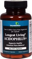 Longest Living Acidophilus Plus™ - 1.5 миллиарда - 100 Вегетарианских Капсул - FutureBiotics FutureBiotics