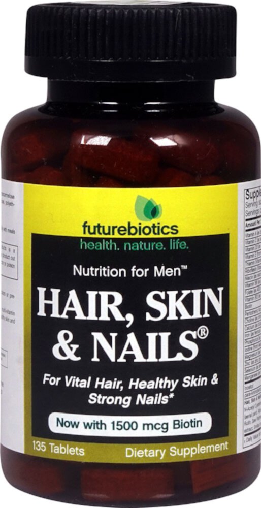 Hair Skin & Nails® для мужчин — 135 таблеток FutureBiotics