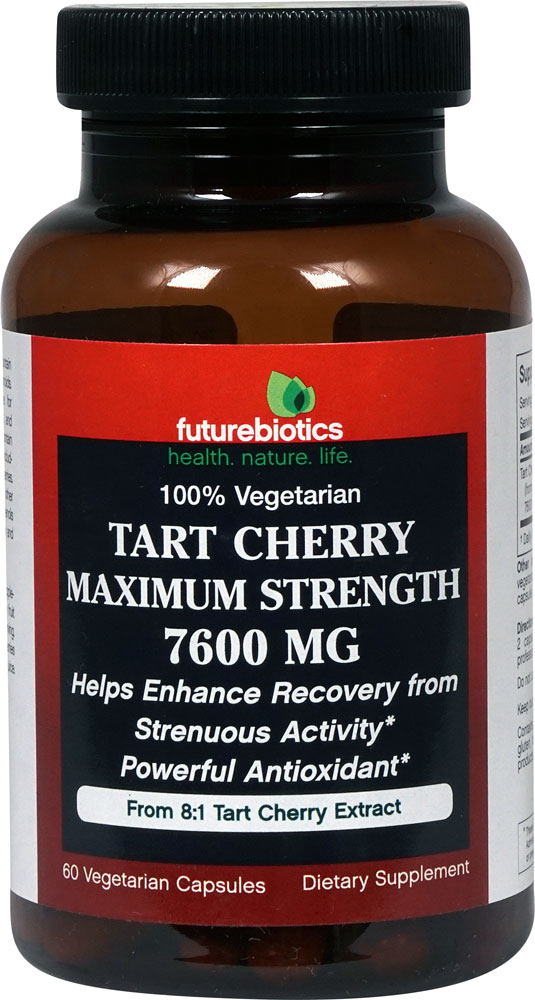 Futurebiotics Tart Cherry Максимальная сила - 7600 мг - 60 вегетарианских капсул FutureBiotics