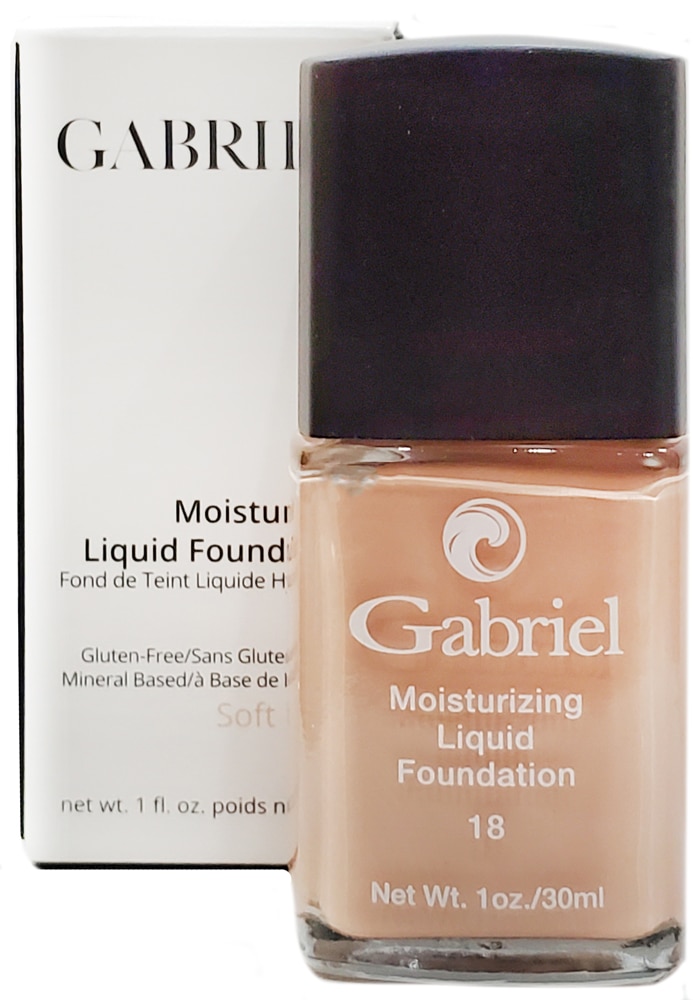 Увлажняющая жидкая основа Gabriel Moisturizing Liquid Foundation 18 Soft Beige -- 1 жидкая унция Gabriel