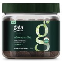 Ashwagandha Gummies (Жевательные конфеты) -- 81 Gummies Gaia Herbs