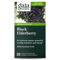 Black Elderberry -- 60 Vegan Capsules (Веганские капсулы) Gaia Herbs