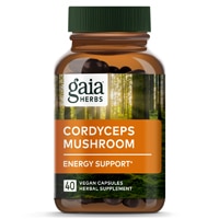 Cordyceps Mushroom -- 40 Vegan Capsules (Веганские капсулы) Gaia Herbs