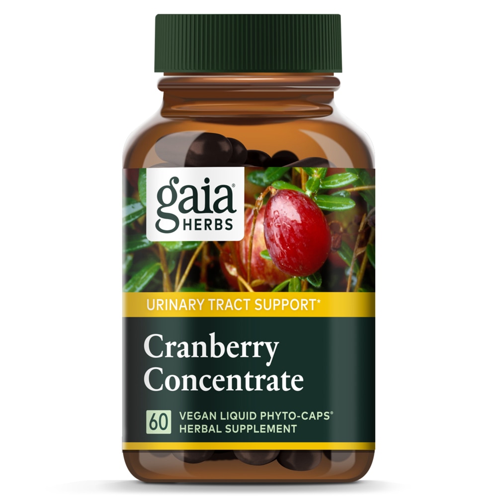 Cranberry Concentrate -- 60 Vegan Liquid Phyto-Caps (Веганские жидкие фитокапсулы) Gaia Herbs