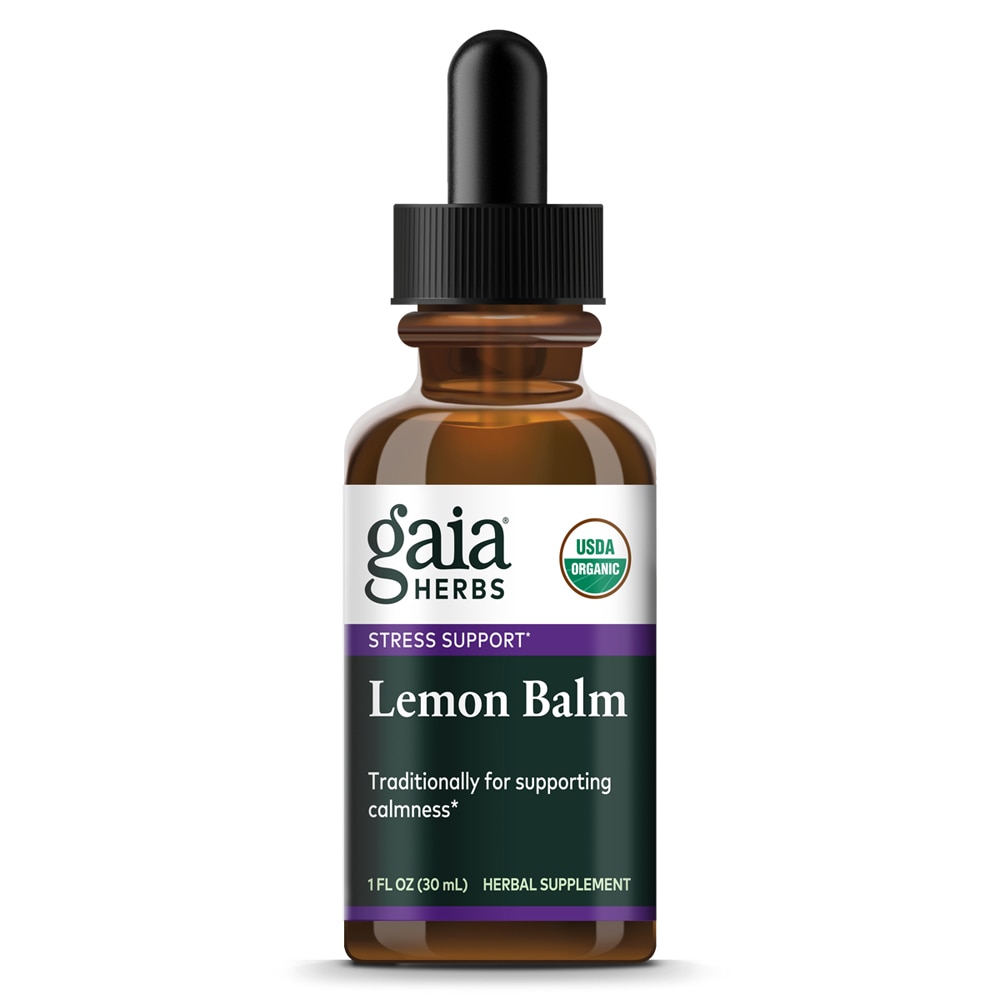 Organic Lemon Balm -- 333 mg - 1 fl oz (Жидкие унции) Gaia Herbs