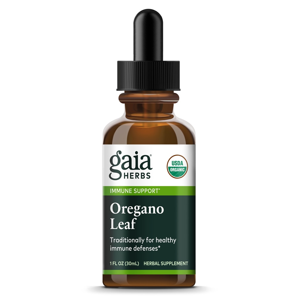 Organic Oregano Leaf -- 1 fl oz (Жидкие унции) Gaia Herbs