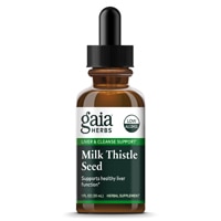 Organic Milk Thistle Seed -- 1 fl oz (Жидкие унции) Gaia Herbs