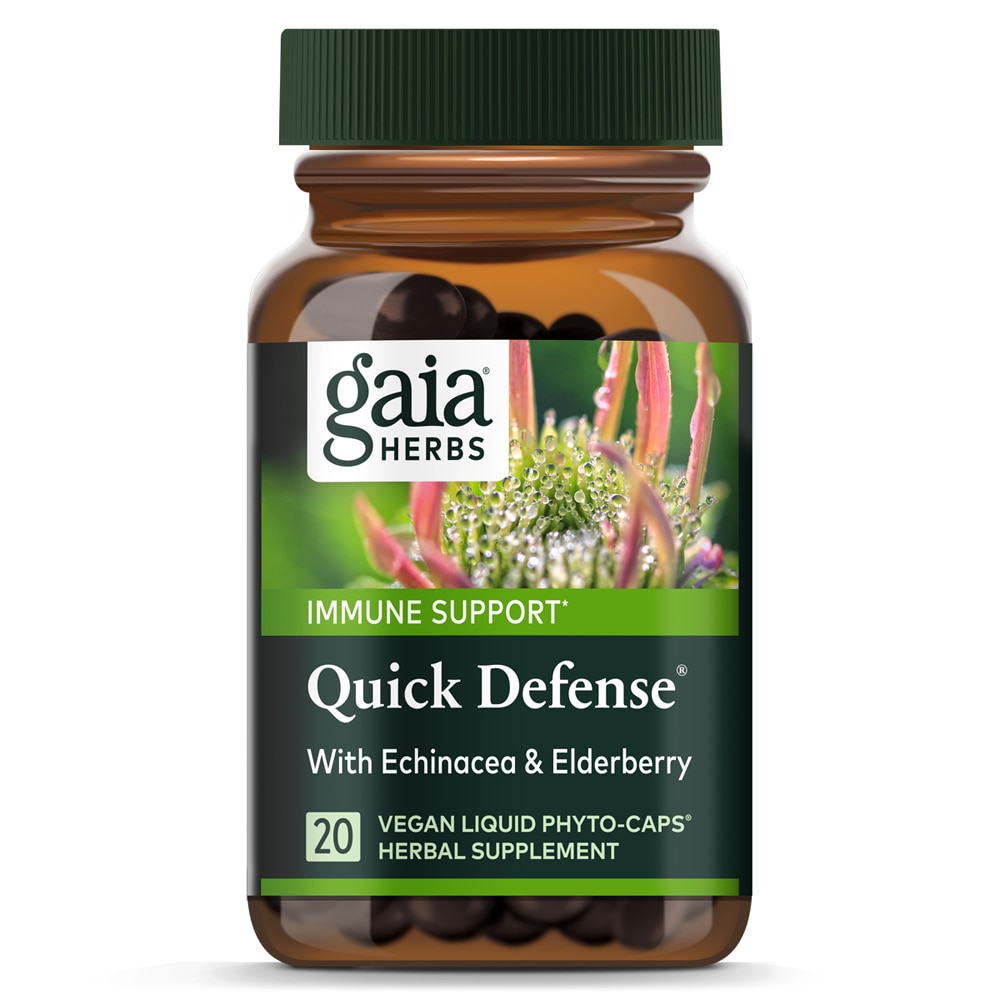 Gaia Herbs RapidRelief™ Quick Defense -- 20 вегетарианских жидких фито-капсул™ Gaia Herbs