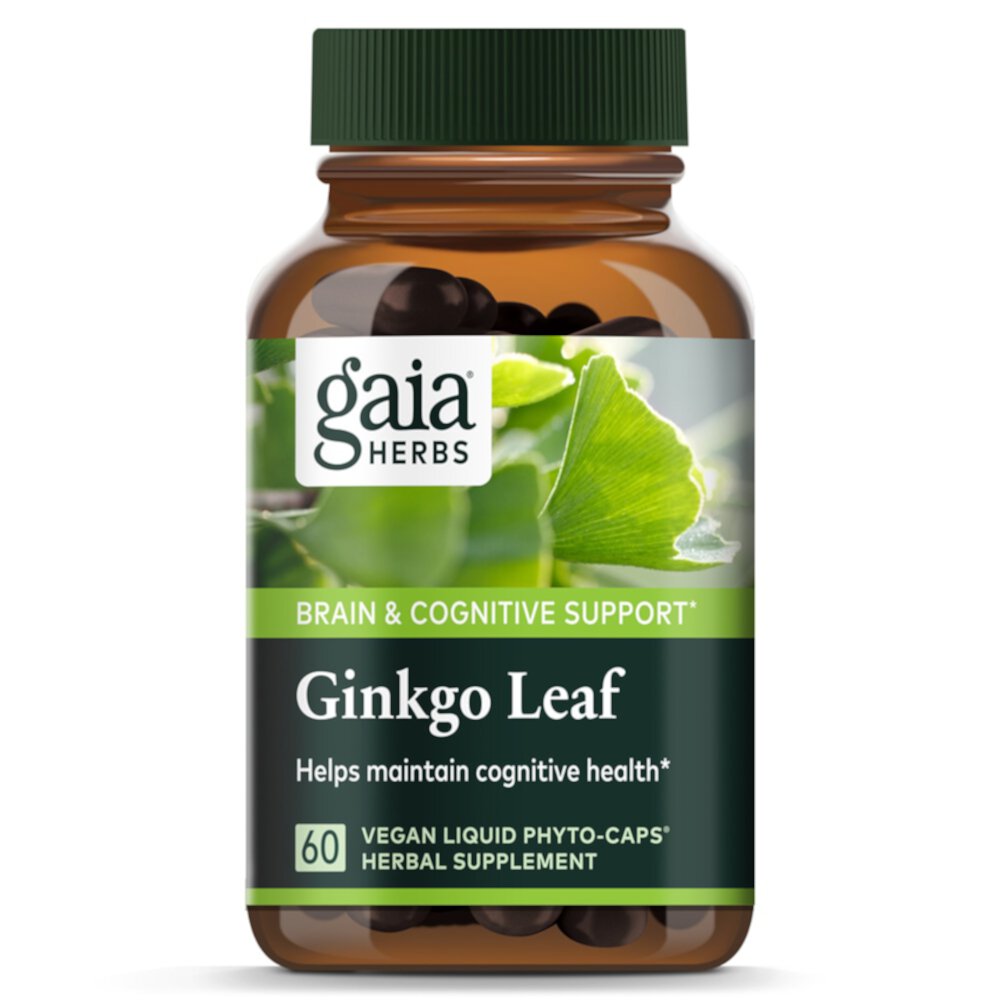 Single Herbs Ginkgo Leaf -- 60 Vegan Liquid Phyto-Caps (Веганские жидкие фитокапсулы)™ Gaia Herbs