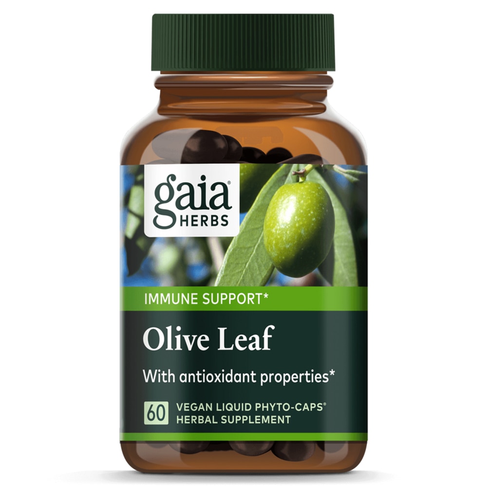 Single Herbs Olive Leaf -- 60 Vegetarian Liquid Phyto-Caps (Жидкие фитокапсулы)™ Gaia Herbs