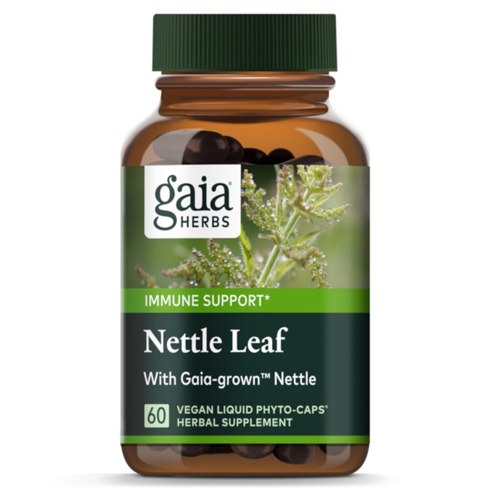 Gaia Herbs Single Herbs Листья крапивы -- 60 вегетарианских жидких фито-капсул Gaia Herbs