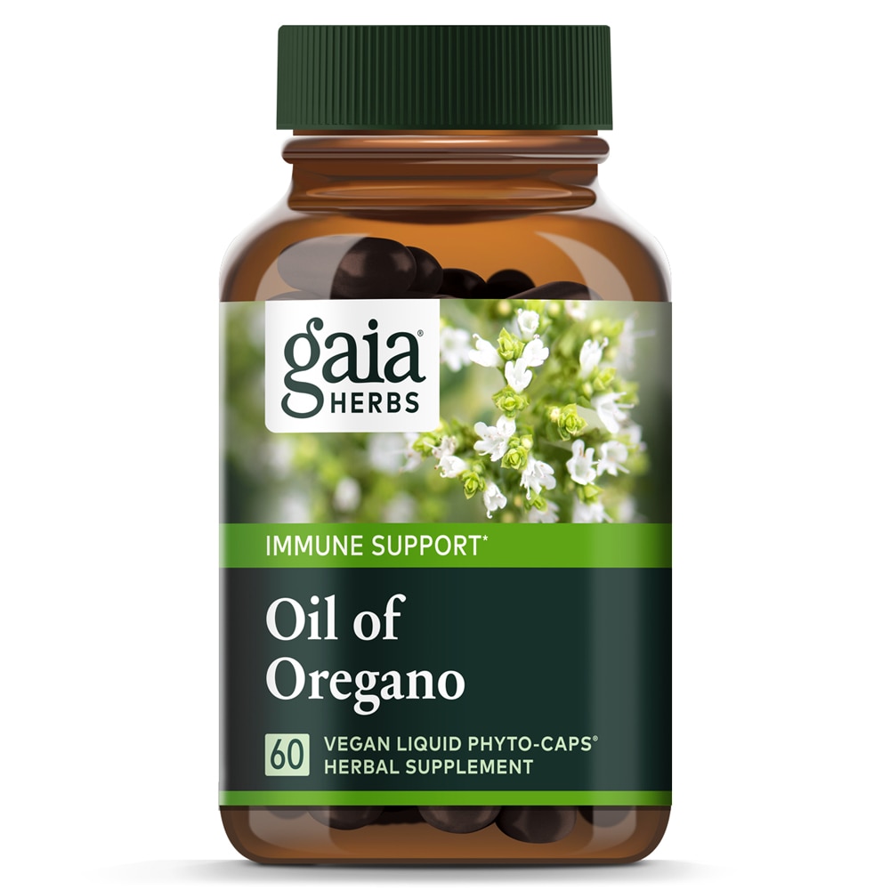 Single Herbs Oil of Oregano -- 60 Vegetarian Liquid (Жидкость) Phyto Caps® Gaia Herbs