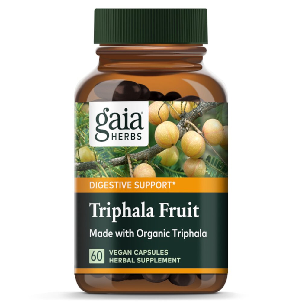 Gaia Herbs Triphala Fruit – 60 веганских капсул Gaia Herbs