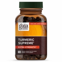 Turmeric Supreme Extra Strength -- 120 Vegan Liquid (Жидкость) Phyto Caps Gaia Herbs