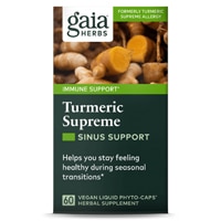 Turmeric Supreme Sinus Support -- 60 Vegan Capsules (Веганские капсулы) Gaia Herbs