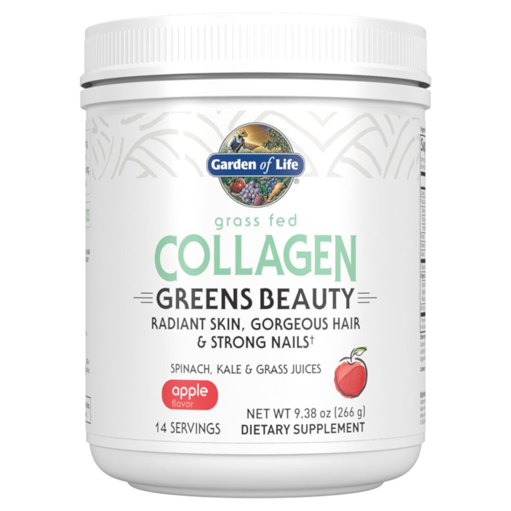 Garden of Life Collagen Greens Beauty Apple — 9,38 унции Garden of Life