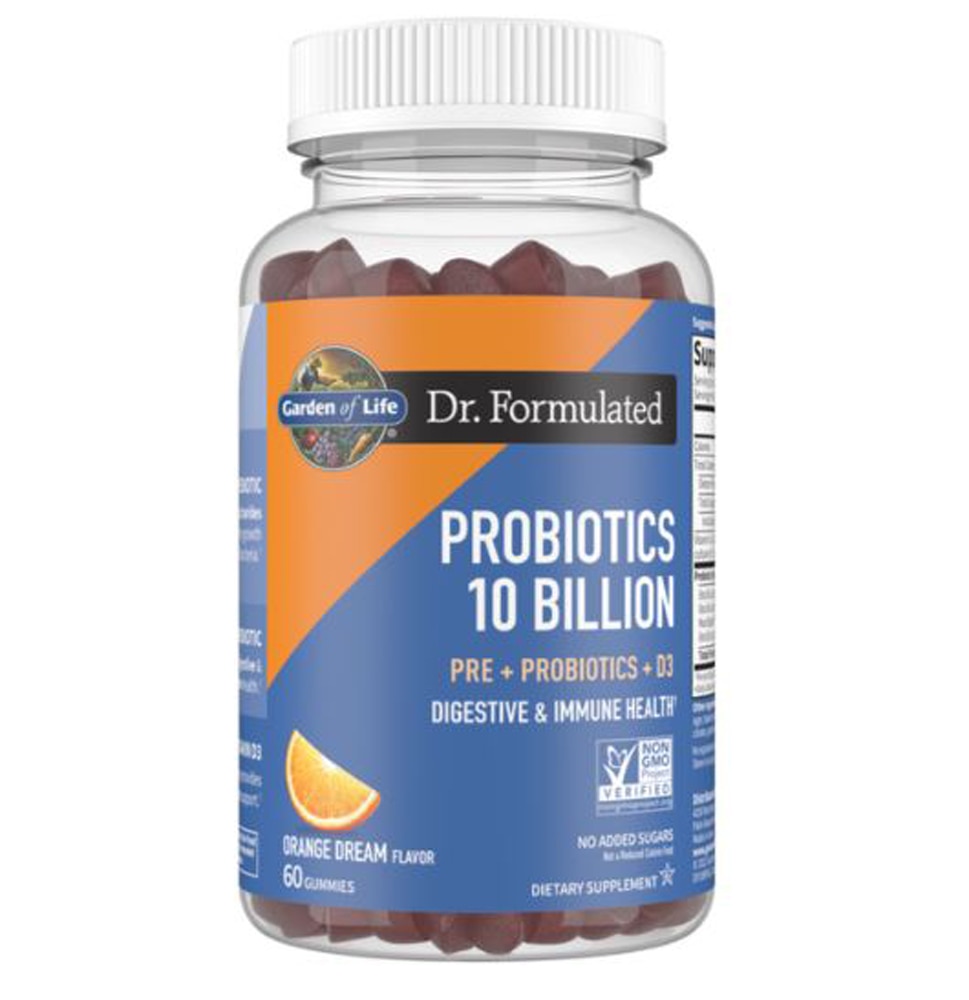 Dr. Formulated Probiotic Gummy Orange Dream -- 10 billion - 60 Gummies (Жевательные конфеты) Garden of Life