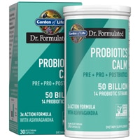 Garden of Life Dr. Formulated Probiotics Calm Pre + Pro + Postbiotics — 50 миллиардов — 30 вегетарианских капсул Garden of Life