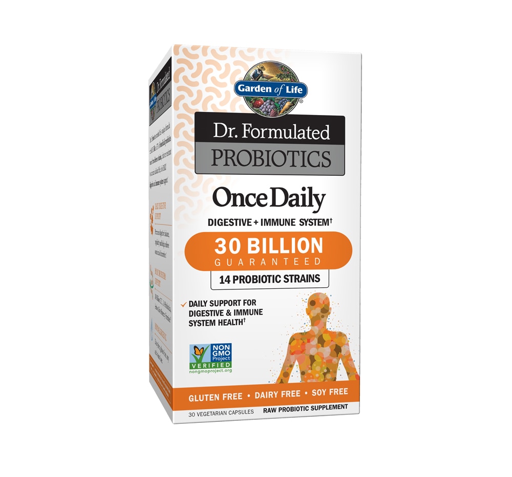 Dr. Formulated Probiotics Once Daily -- 30 billion - 30 Vegetarian Capsules (Вегетарианские капсулы) Garden of Life