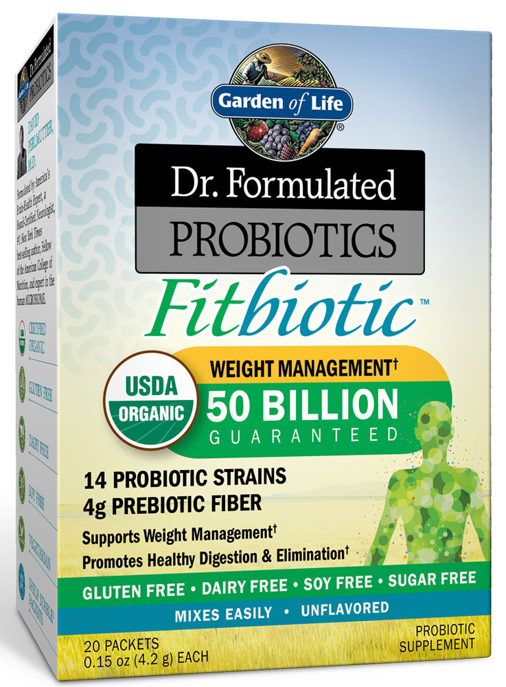 Dr. Formulated Probiotics Organic Fitbiotic™ -- 50 billion - 20 Packets (Пакеты ) Garden of Life