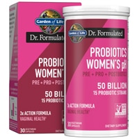 Пробиотики для женщин, восстановление pH - 50 миллиардов - 30 растительных капсул - Garden of Life Garden of Life