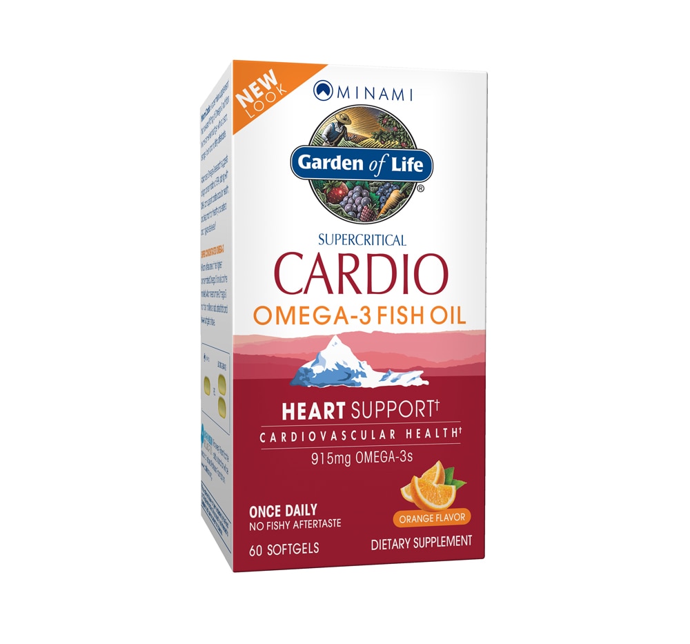 Minami Cardio Omega-3 Fish Oil Orange -- 60 Softgels (Мягкие капсулы) Garden of Life