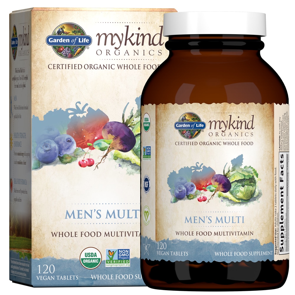 Mykind Organics Men's Multi - 120 веганских таблеток Garden of Life