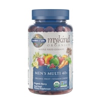 mykind Organics Men's Multi 40 plus Whole Food Gummies (Жевательные конфеты) Organic Berry -- 120 Vegan Gummy Drops (Капли) Garden of Life