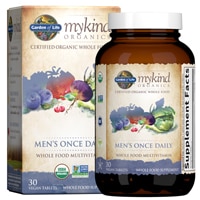 Mykind Organics Мультивитамины для мужчин, принимаемые один раз в день, 30 веганских таблеток Garden of Life