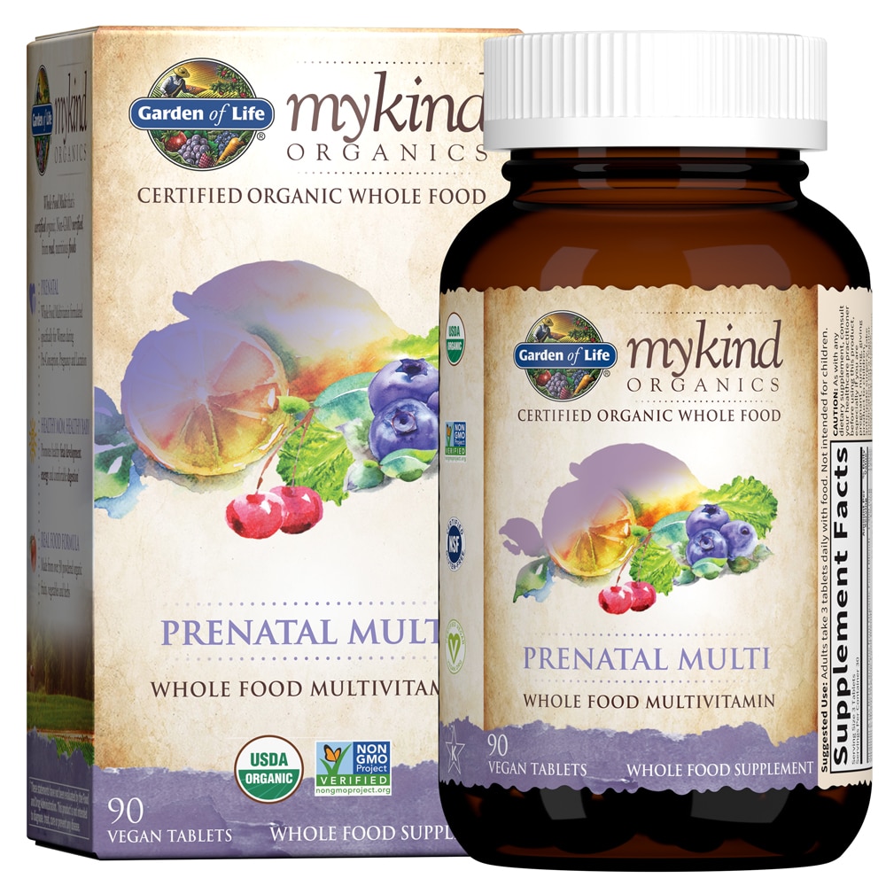 Garden of Life Mykind Organics Prenatal Multi — 90 веганских таблеток Garden of Life