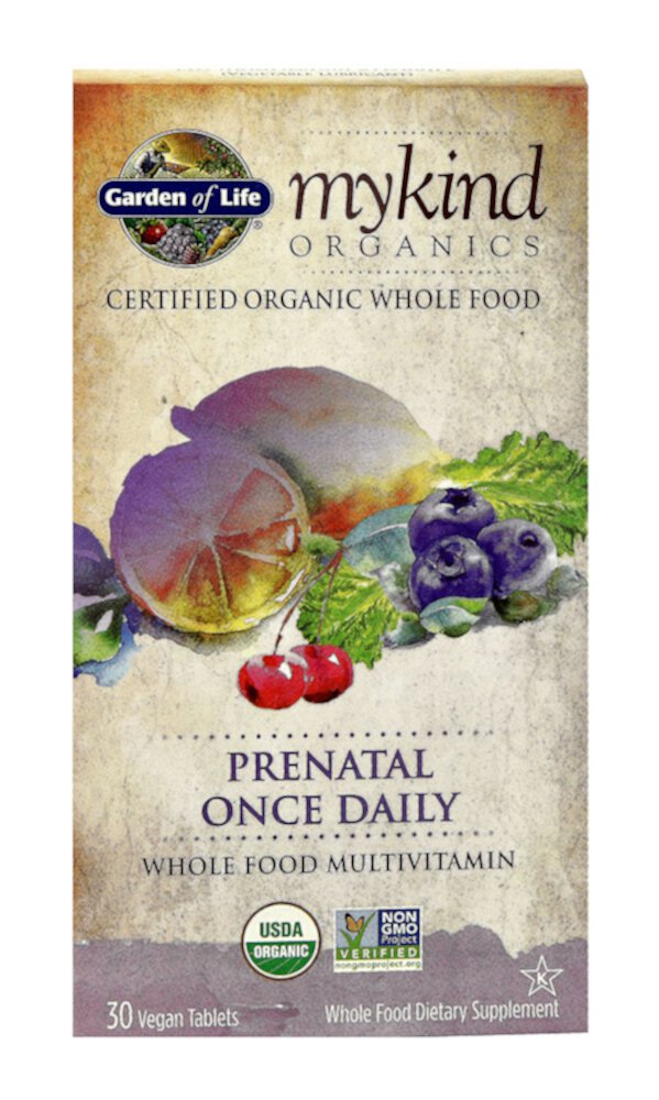 Garden of Life Mykind Organics Prenatal Once Daily — 30 веганских таблеток Garden of Life