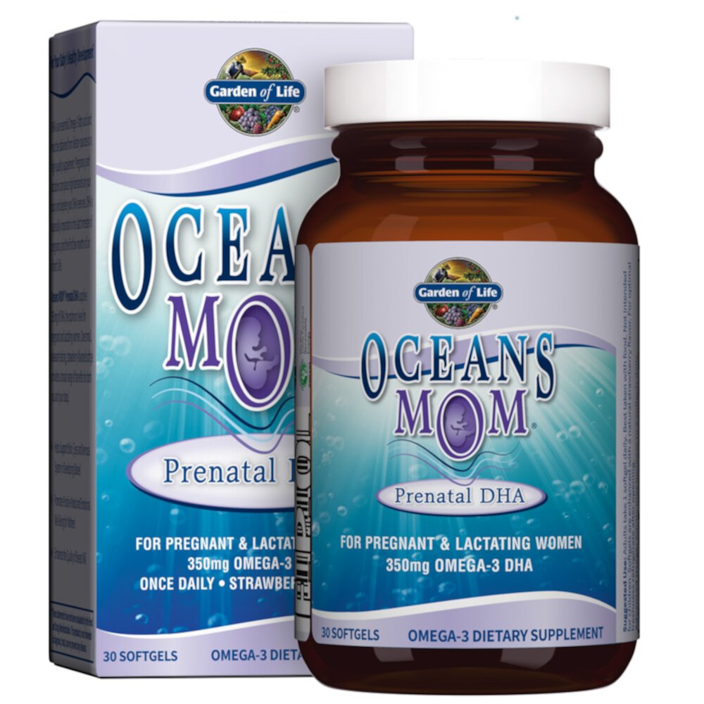 Oceans Mom™ Strawberry -- 30 Softgels (Мягкие капсулы) Garden of Life