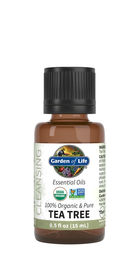 Garden of Life Органические эфирные масла чайного дерева — 0,5 жидких унций Garden of Life