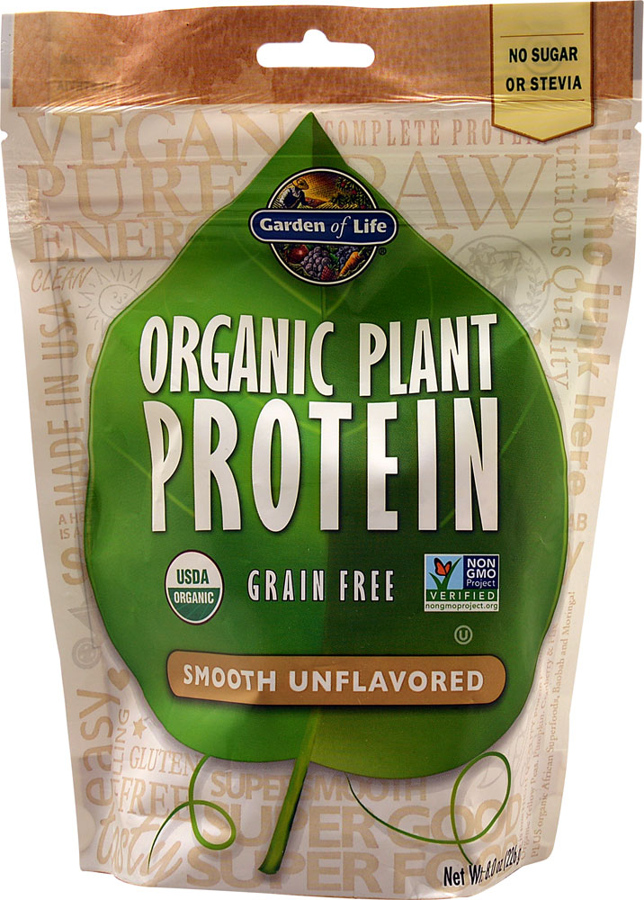 Garden of Life Organic Plant Protein Smooth, без вкуса, 10 порций Garden of Life