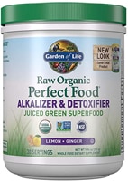 Garden of Life Perfect Food® Raw Organic Alkalizer & Detoxifier Powder Лимонный имбирь -- 9,94 унции Garden of Life