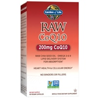 Garden of Life Raw CoQ10 — 200 мг — 60 веганских капсул Garden of Life