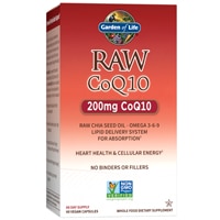 Raw CoQ10 -- 200 mg - 60 Vegan Capsules (Веганские капсулы) Garden of Life