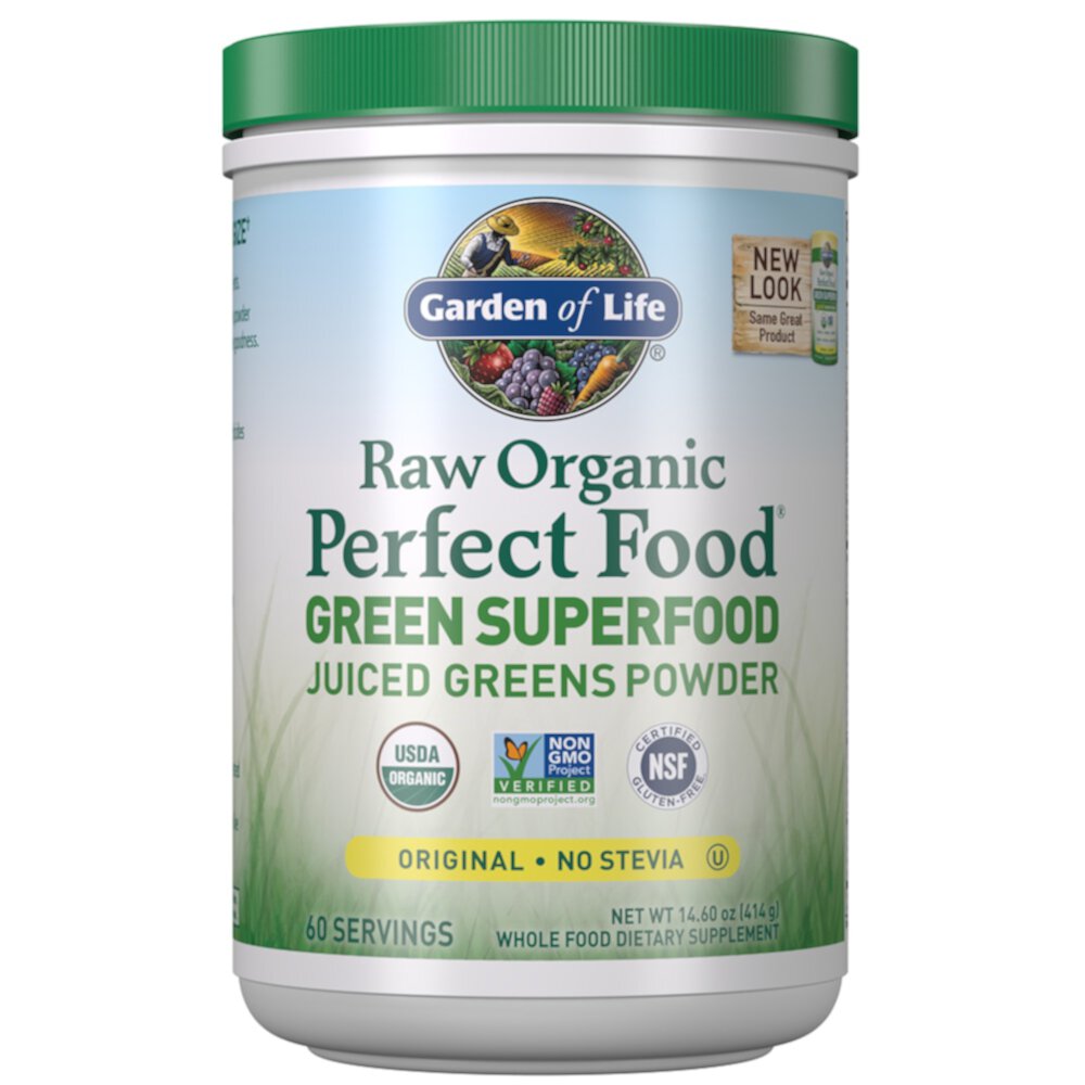 RAW Organic Perfect Food® Green Super Food -- 14.8 oz (Унции) Garden of Life