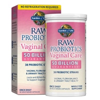 Raw Probiotics Vaginal Care -- 50 billion CFU - 30 Vegetarian Capsules (Вегетарианские капсулы) Garden of Life