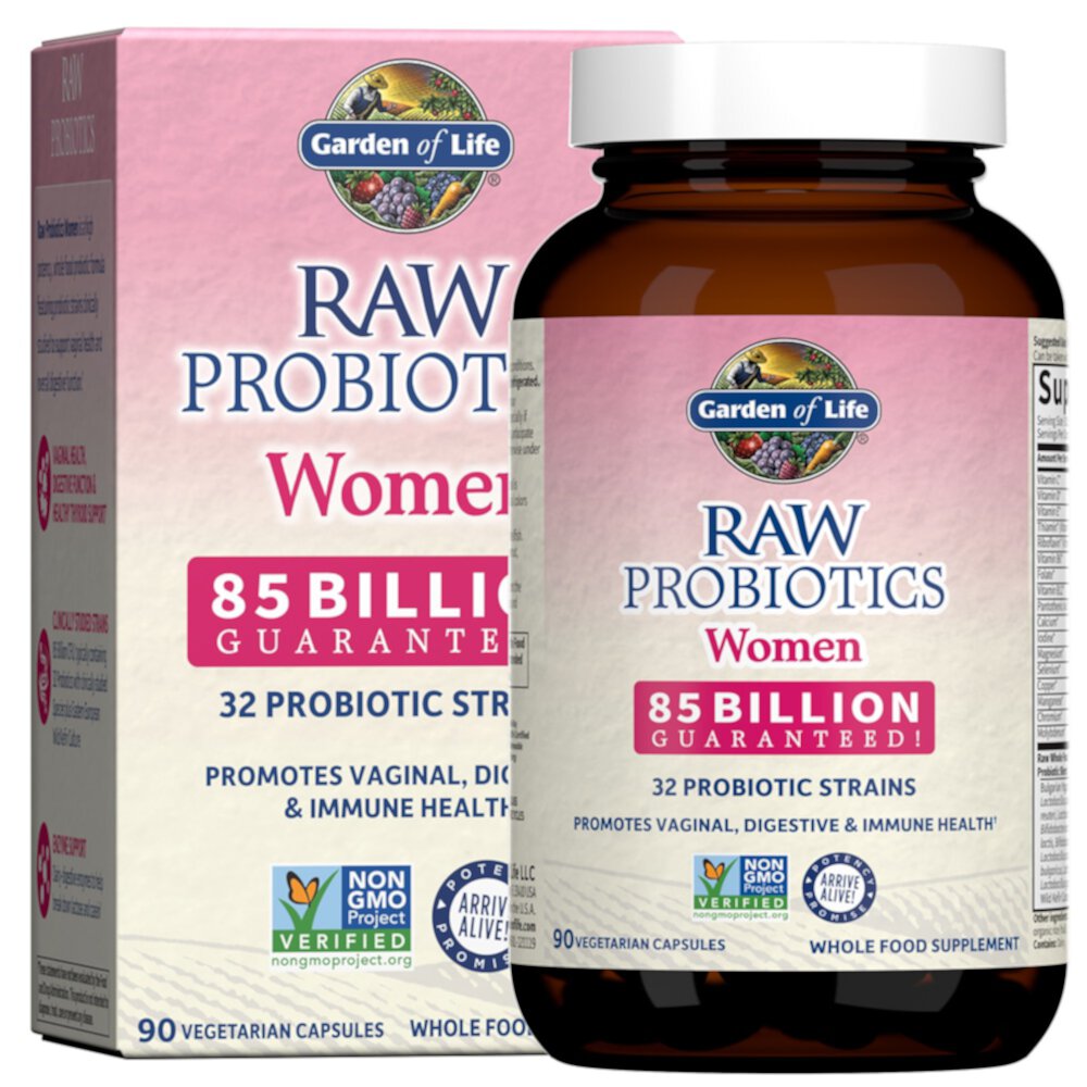 RAW Probiotics™ Women -- 85 billion - 90 Vegetarian Capsules (Вегетарианские капсулы) Garden of Life