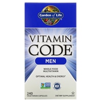 Garden of Life Vitamin Code® Men RAW — 240 вегетарианских капсул Garden of Life