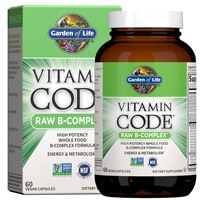 Vitamin Code RAW B-Complex - 60 веганских капсул - Garden of Life Garden of Life