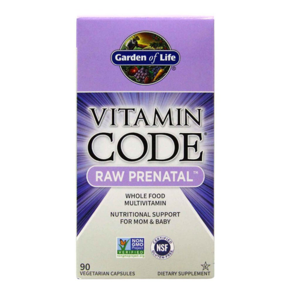 Vitamin Code® RAW Prenatal -- 90 Vegetarian Capsules (Вегетарианские капсулы) Garden of Life