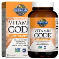 Garden of Life Vitamin Code® RAW Vitamin C™ — 500 мг — 60 веганских капсул Garden of Life