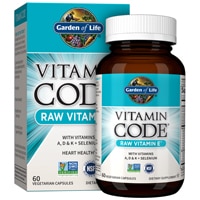 Vitamin Code® RAW Vitamin E™ -- 60 Vegetarian Capsules (Вегетарианские капсулы) Garden of Life