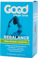 Good Clean Love Rebalance Personal Moisturizing &amp; Очищающие салфетки -- 12 отдельных салфеток Good Clean Love