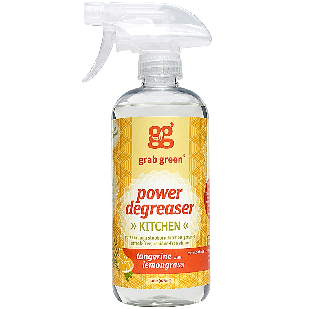 GrabGreen Degreaser Cleaner Tangerine with Lemongrass -- 16 жидких унций Grab Green