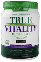 Растительный протеиновый коктейль True Vitality с шоколадом DHA – 25,2 унции Green Foods