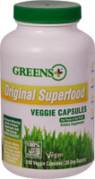 Greens Plus Original Superfood — 240 растительных капсул Greens Plus